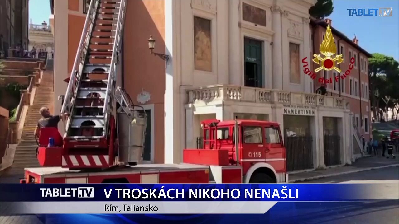 Pod troskami zrútenej strechy kostola v Ríme hasiči nikoho nenašli