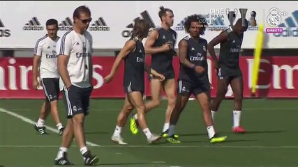 Mariano se entrena con la plantilla del Real Madrid y Mayoral es baja