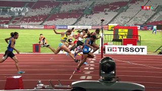 2018年8月26日亚运会 女子100米决赛