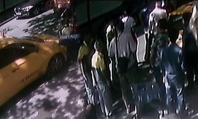 Bonzai içip kaza yapan taksiciye dayak kamerada