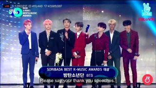[ENG SUB] 180830 BTS (방탄소년단) Wins Awards at 2018 SORIBADA BEST K-MUSIC AWARDS
