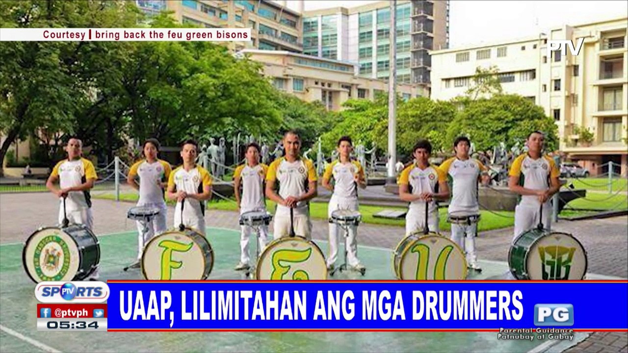 UAAP, lilimatahan ang mga drummers