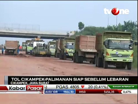 Tol Cikampek-Palimanan Siap Beroperasi Sebelum Lebaran