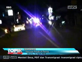 Tawuran Antar Warga Terjadi di Pesing
