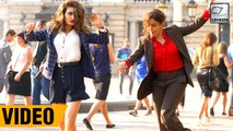 Fatima Sana Shaikh And Sanya Malhotra's CRAZY DANCE On The Streets Of Europe!