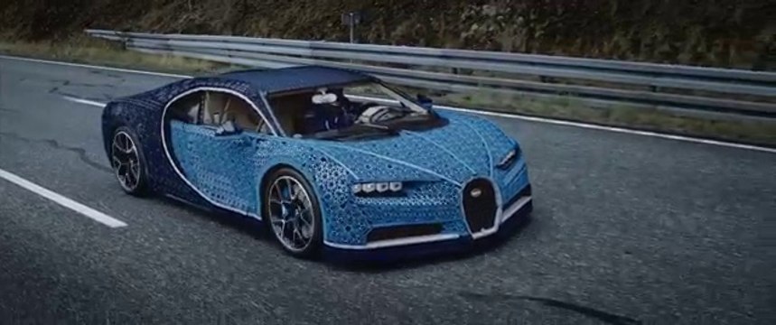 Une Bugatti Chiron taille réelle en Lego