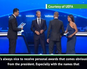 Beckham honoured by UEFA President's award