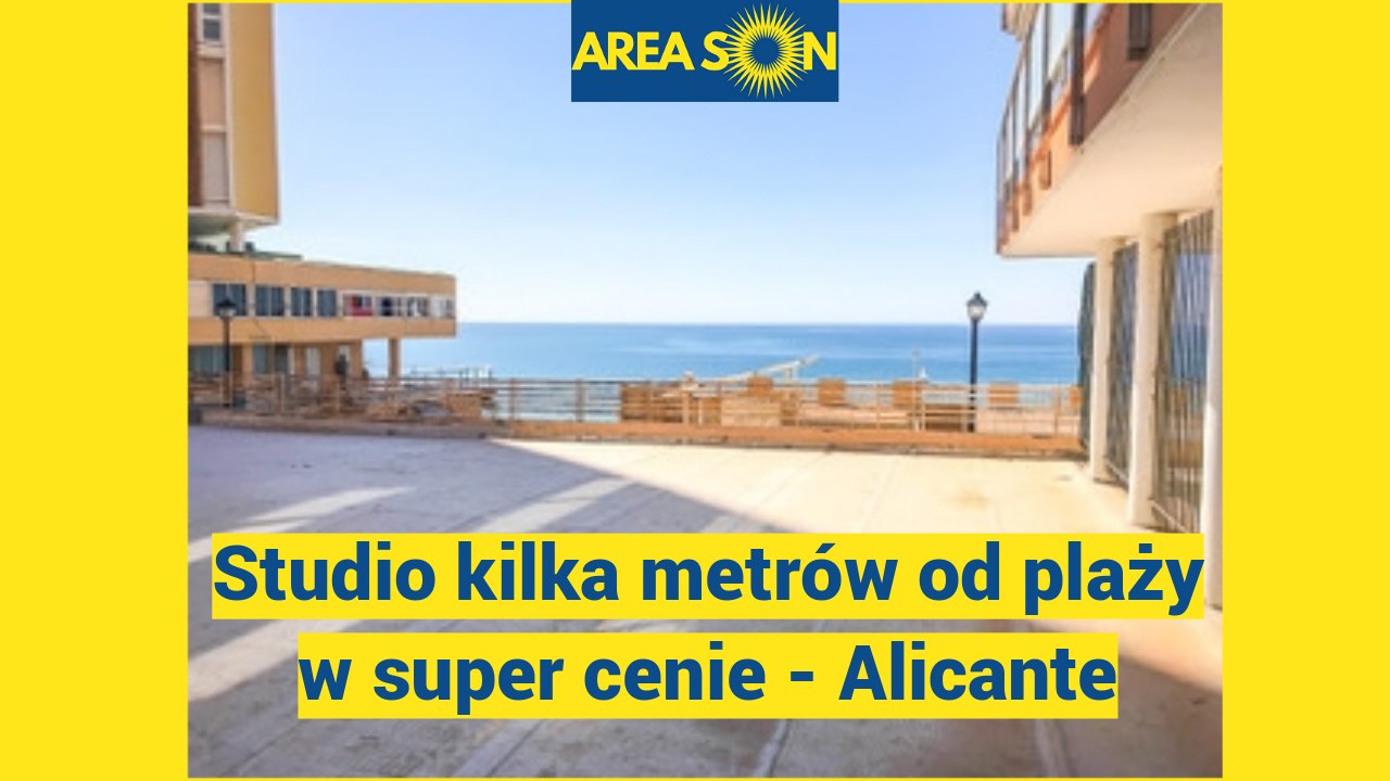 Studio kilka metrów od plaży w super cenie - Alicante