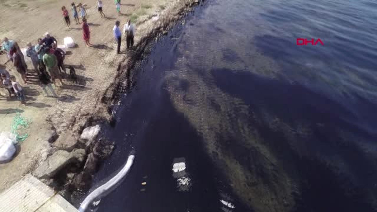 İzmir Aliağa ve Foça Sahillerinde Ham Petrol Kirliliği