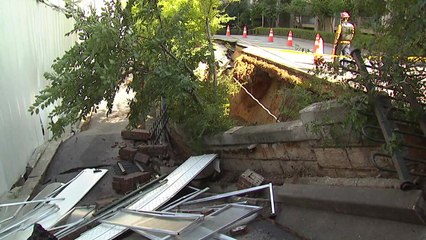 땅 꺼진 아파트..."열흘 전부터 흔들려" 주민들 분통 / YTN
