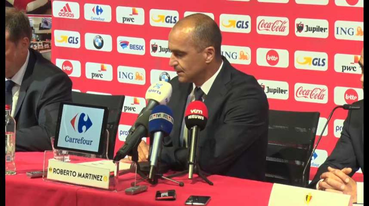 Les 27 Diables Rouges de Roberto Martinez sélectionnés pour le match face à l’Ecosse et à l’Islande.