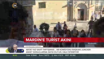 Mardin'de turist akını