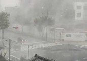 Stormy Weather Batters Saitama City in Japan