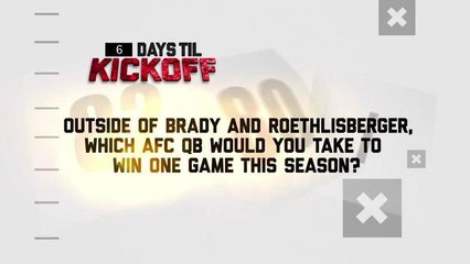 Outside of Brady and Big Ben, which AFC QB would you take to win one game?