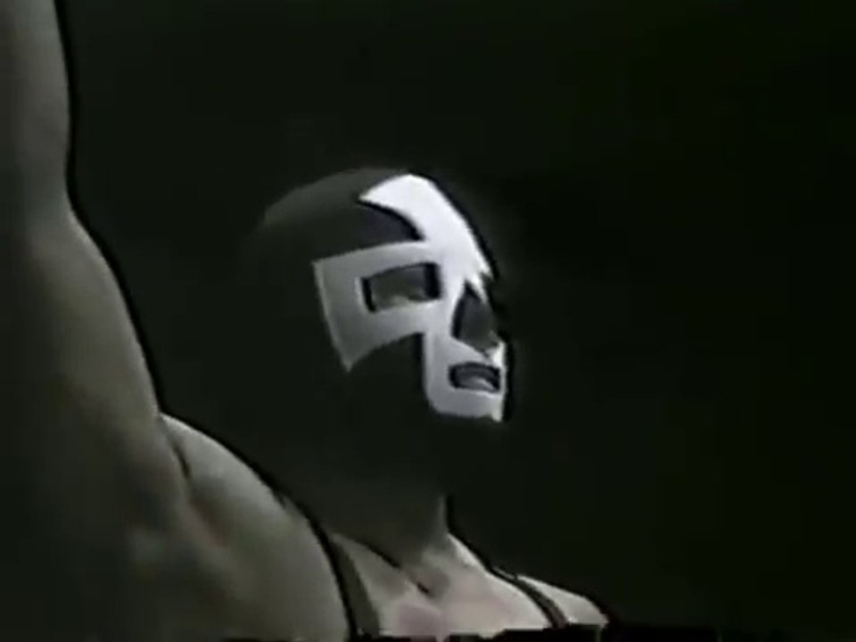 Hijo del Santo vs.  Espanto Jr. (Santo Negro/Pentagón I), lucha "Máscara contra máscara".