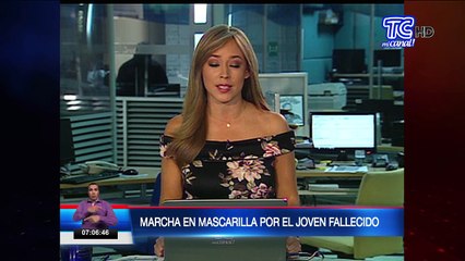 Marcha en Mascarilla por el joven fallecido