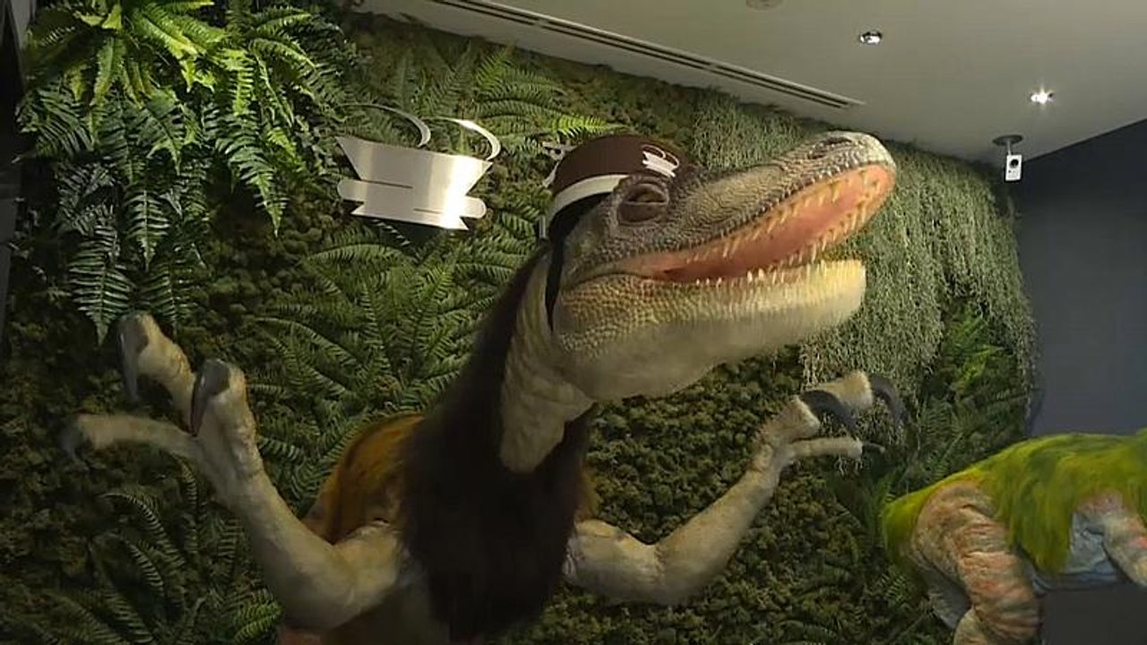 Dinosaurier checken Sie ein