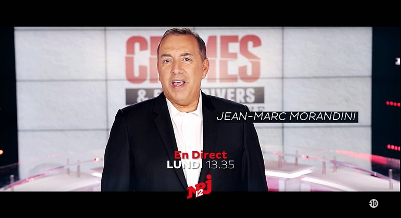 1NRJ12 dévoile les premières images de "Crimes et Faits-divers: la quotidienne" de Jean-Marc Morandini qui débute lundi en direct à 13h35 - Vidéo