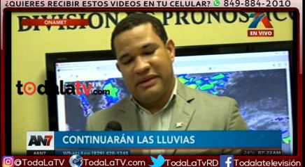 Onamet pronostica continuarán aguaceros por onda tropical-AN7-VIDEO