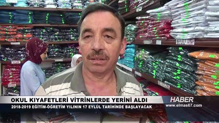 Okul kıyafetleri vitrinlerde yerini aldı