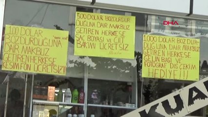 Gaziantep Dolar Bozdurana Bayan Kuaföründe Ücretsiz Hizmet