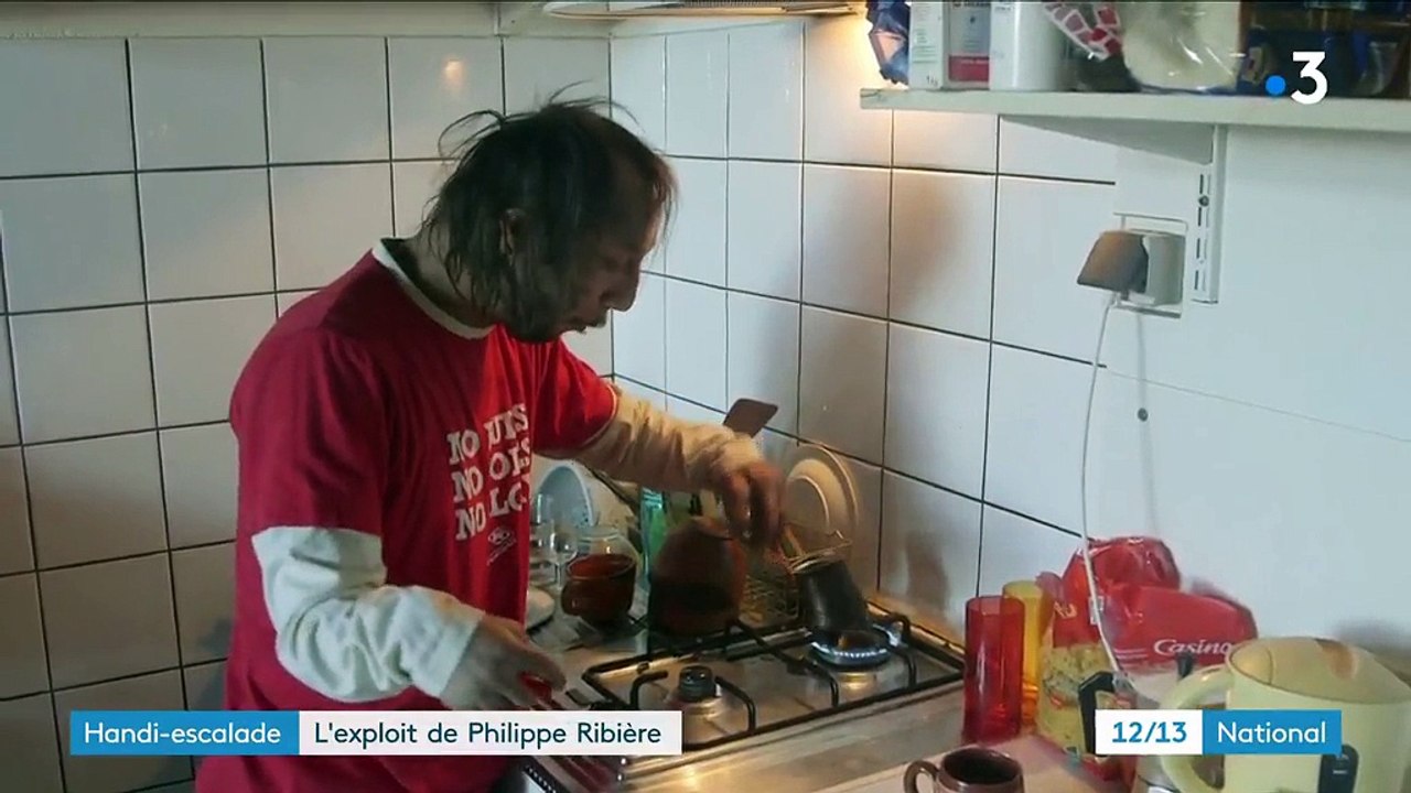 Handi-escalade : l'exploit de Philippe Ribière