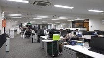 Дрон вынуждает сотрудников японской компании быстрее покидать рабочее место
