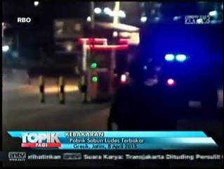Pabrik Sabun di Gresik Ludes Terbakar