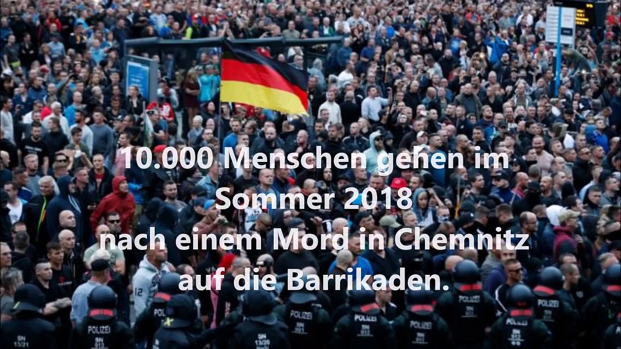 AfD zeigt, Chemnitz 2018 Stadtfest, - was Deutschland erwartet