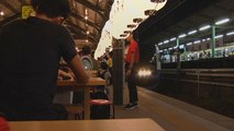Watch: Pop-up restaurant on abandoned train platform in Tokyo