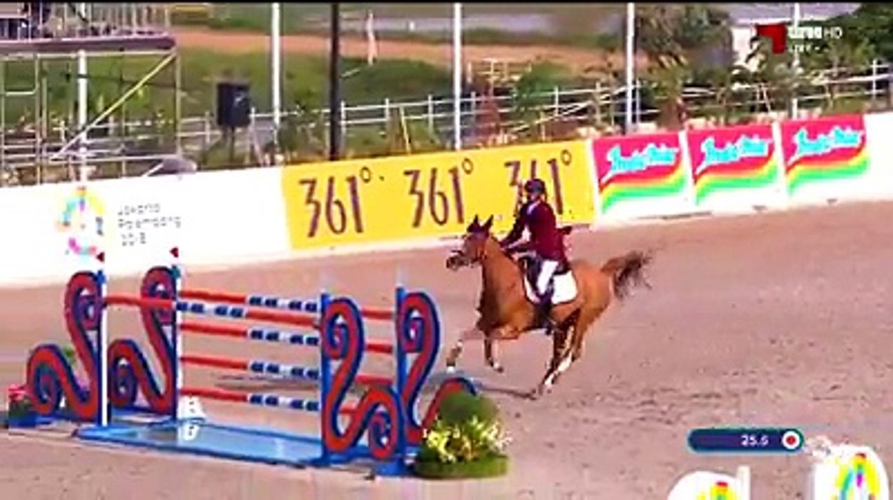 شاهد.. الفارس الشيخ علي بن خالد آل ثاني يحصد الميدالية الفضية في سباق الفروسية لقفز الحواجز فردي بـ #دورة_الألعاب_الآسيوية #الوطن #الدوحة #قطر #جاكرتا_2018