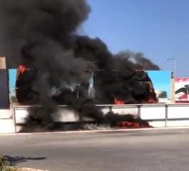 İzmir Otogarında Korkutan Yangın