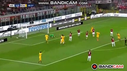 Federico Fazio Goal AC Milan 1-1 AS Roma - 31.08.2018 HD