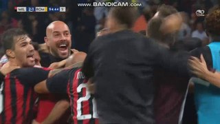 Patrick Cutrone last Minute  Goal HD - AC Milan 2-1 AS  Roma - 31.08.2018