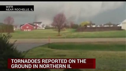 TORNADOES REPORTED IN ILLINOIS, IOWA