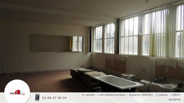 A vendre - Loft/atelier/surface - Auxerre (89000) - 2 pièces - 138m²