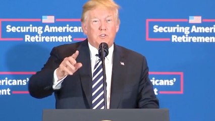 Trump Promotes His Golf Course During Retiree Speech