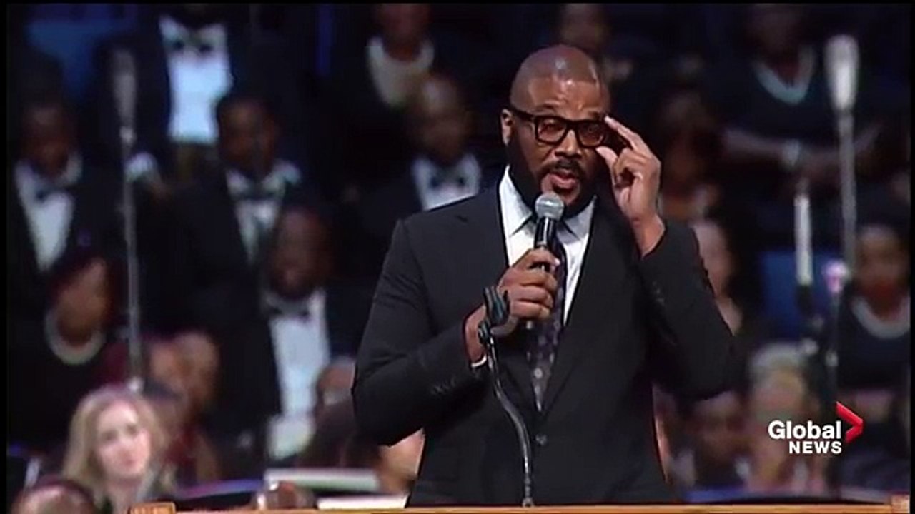 Aretha Franklin funeral: Tyler Perry FULL eulogy