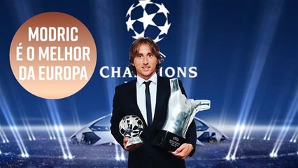 Modric ganha prêmio de melhor jogador da Europa