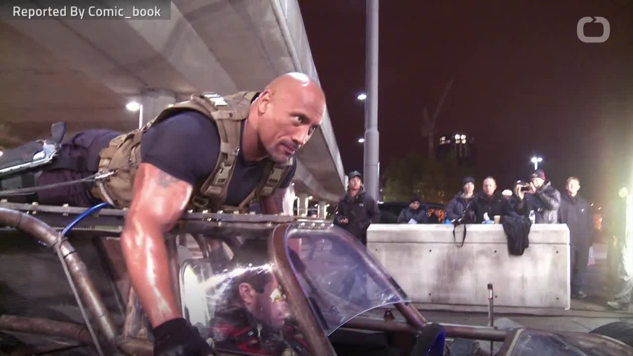 The Rock Has a Huge, Hungry Anaconda In 'Jungle Cruise' Photo