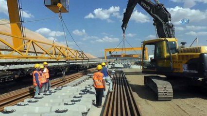 Ankara-Sivas YHT ray serim çalışmaları devam ediyor