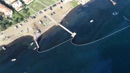 Foça'daki Çevre Felaketi Havadan Görüntülendi