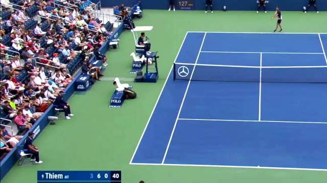 Tennis - Dominic Thiem s'est littéralement acharné sur sa raquette à l'US Open
