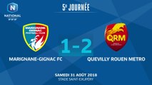 J5 : Marignane-Gignac FC - Quevilly-Rouen (1-2), le résumé