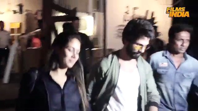 Shahid Kapoor & Mira Rajput At Dinner Date At Fable Restaurant In Juhu Spotted