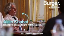 Dans un teaser grinçant, Alain Chabat parodie Emmanuel Macron et Alexandre Benalla pour annoncer le retour de Burger Quizz