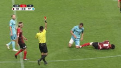 Podolski given his marching orders for reckless challenge