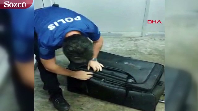 Valiz içinde Türkiye'ye girerken yakalandı