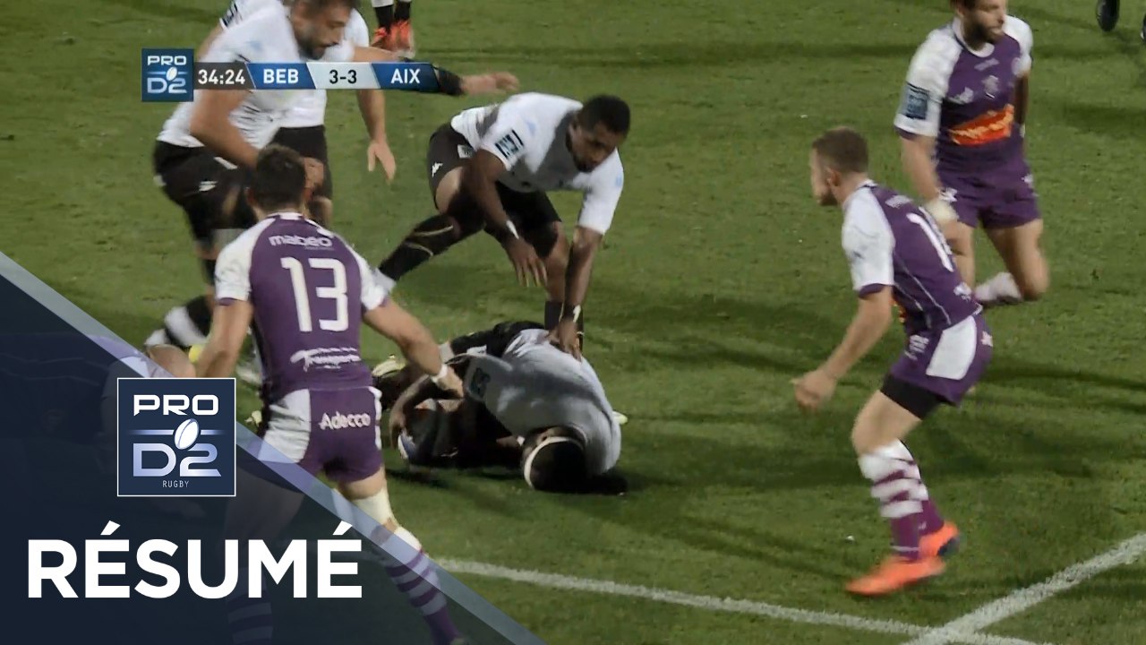 PRO D2 - Résumé Bourg-en-Bresse-Provence Rugby: 18-16 - J3 - Saison 2018/2019