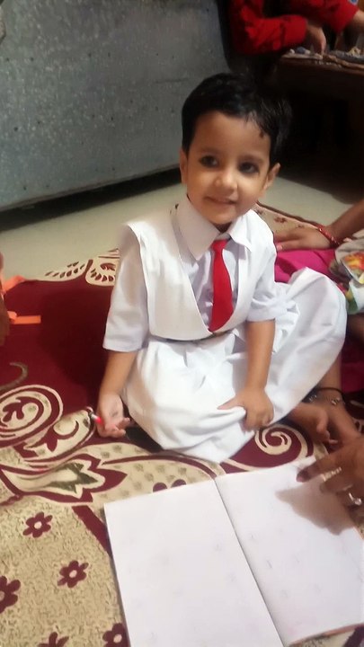 Study - young boy showing how it is done!